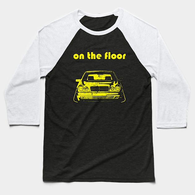 w210 tuning stance on the floor Baseball T-Shirt by WOS